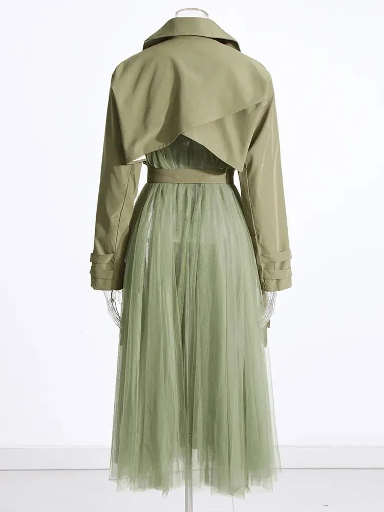 Pre Order:  Tulle Trench Coat - @angelleslife