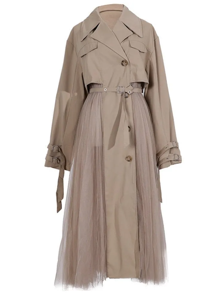 Pre Order:  Tulle Trench Coat - @angelleslife