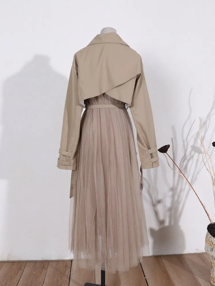 Pre Order:  Tulle Trench Coat - @angelleslife