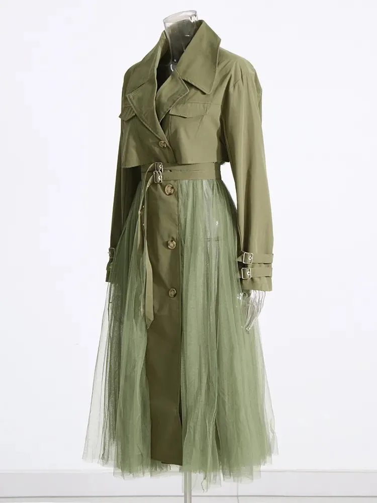 Pre Order:  Tulle Trench Coat - @angelleslife