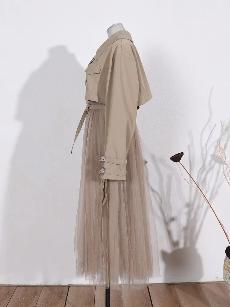 Pre Order:  Tulle Trench Coat - @angelleslife