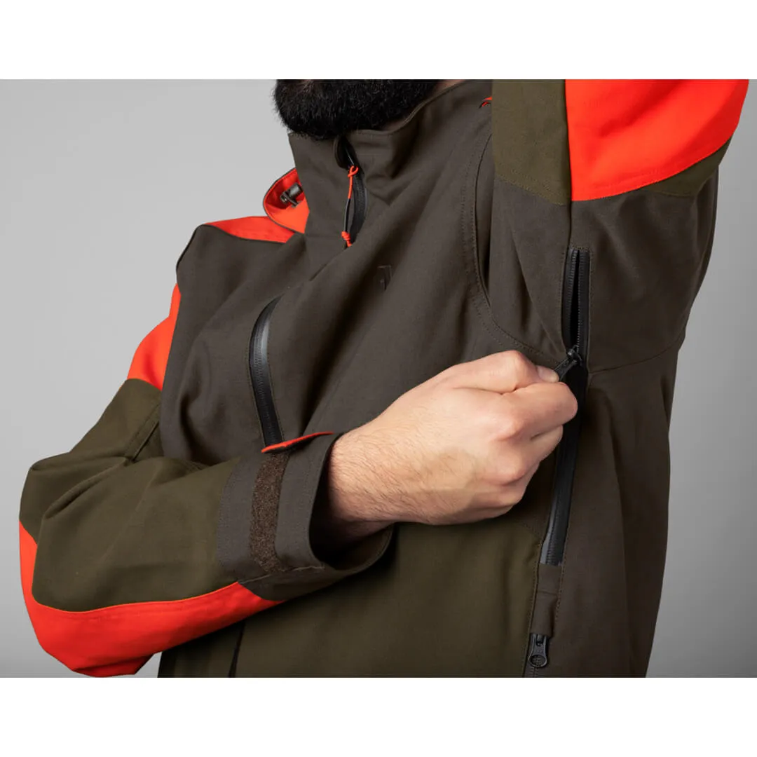 Pro Hunter Dog Keeper GTX Jacket - Willow Green/Orange by Harkila