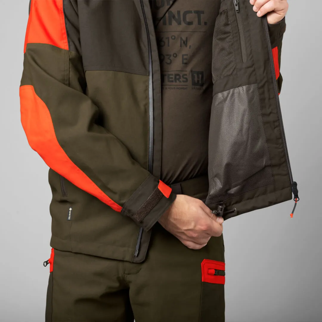 Pro Hunter Dog Keeper GTX Jacket - Willow Green/Orange by Harkila
