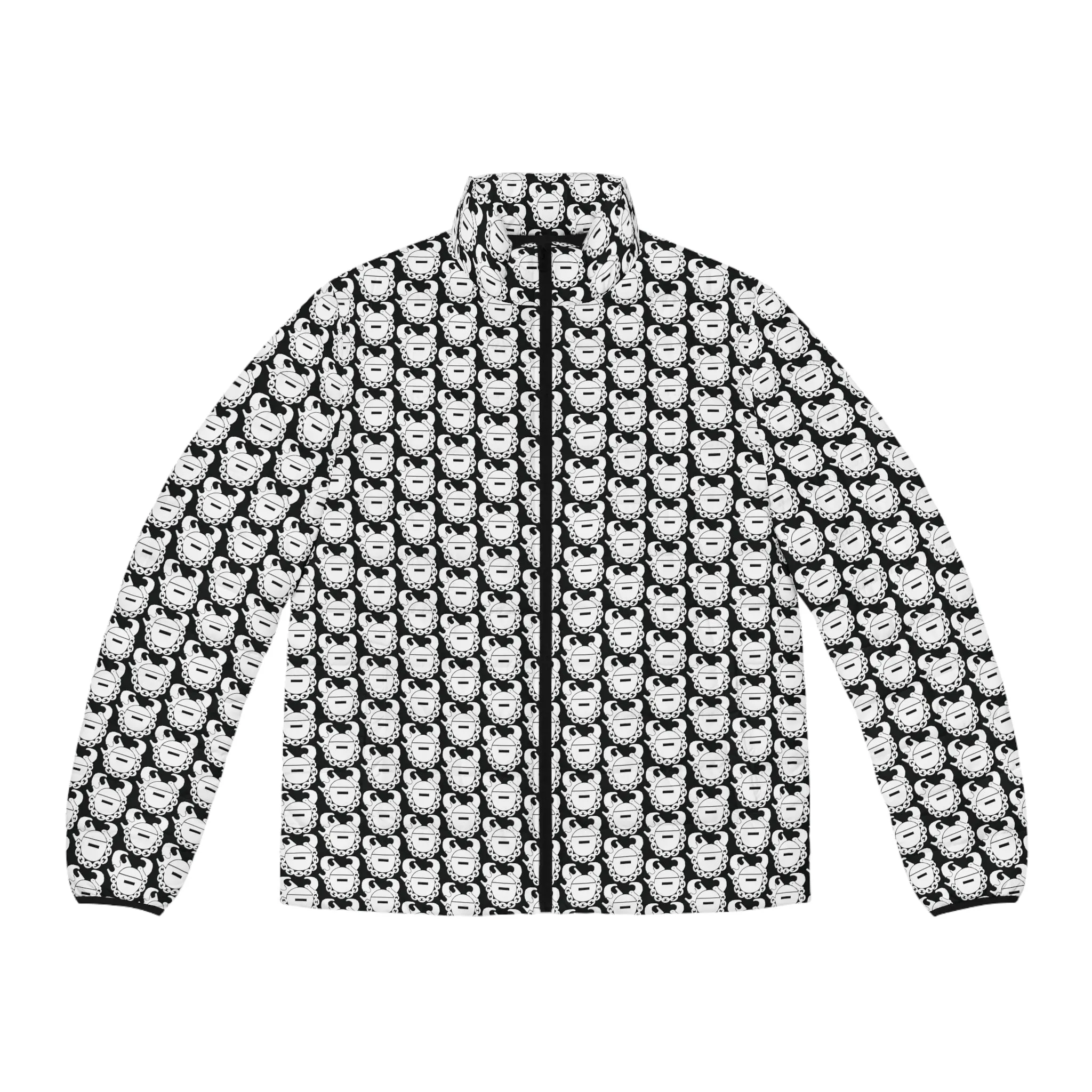Puffer Jacket - Black/White Helmets