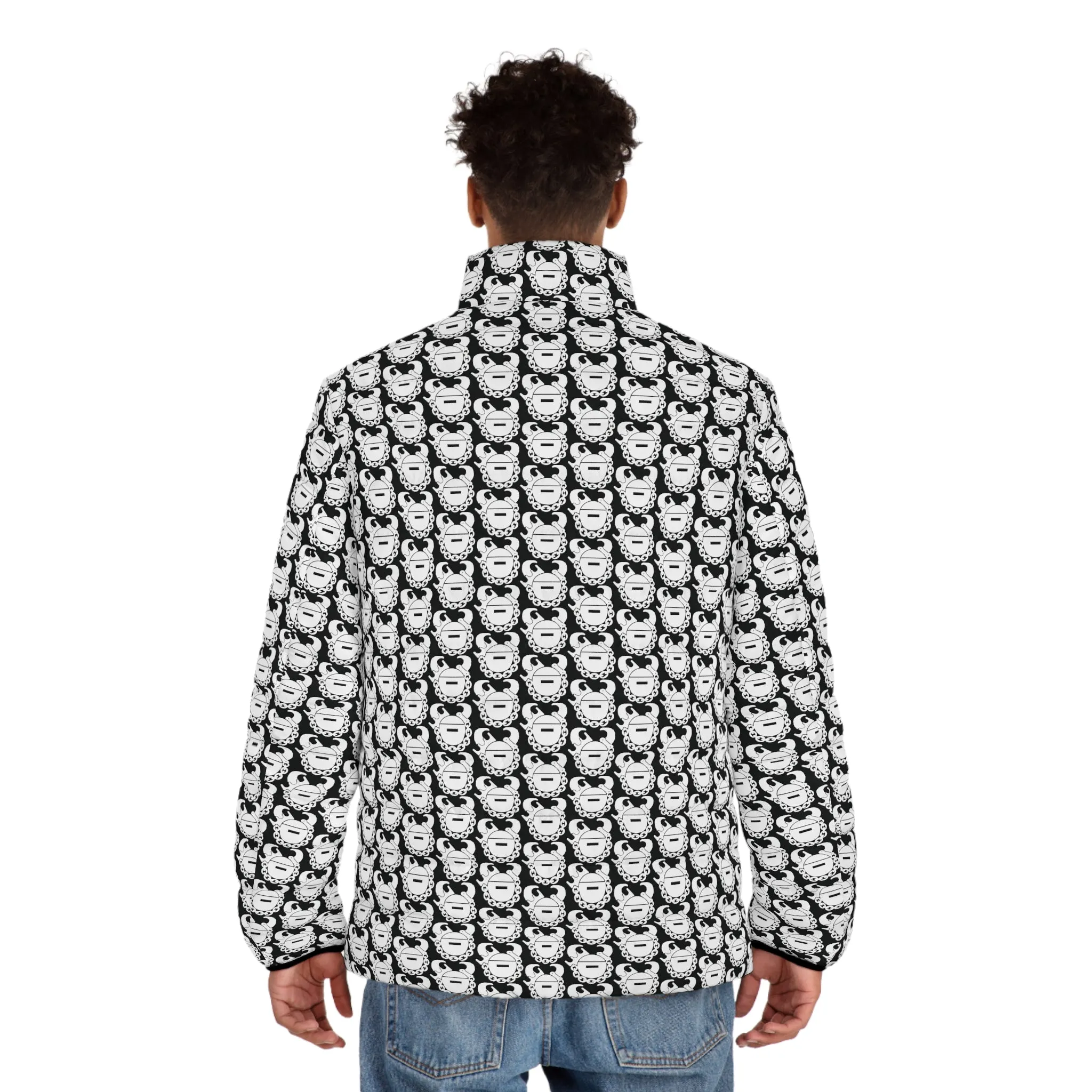Puffer Jacket - Black/White Helmets
