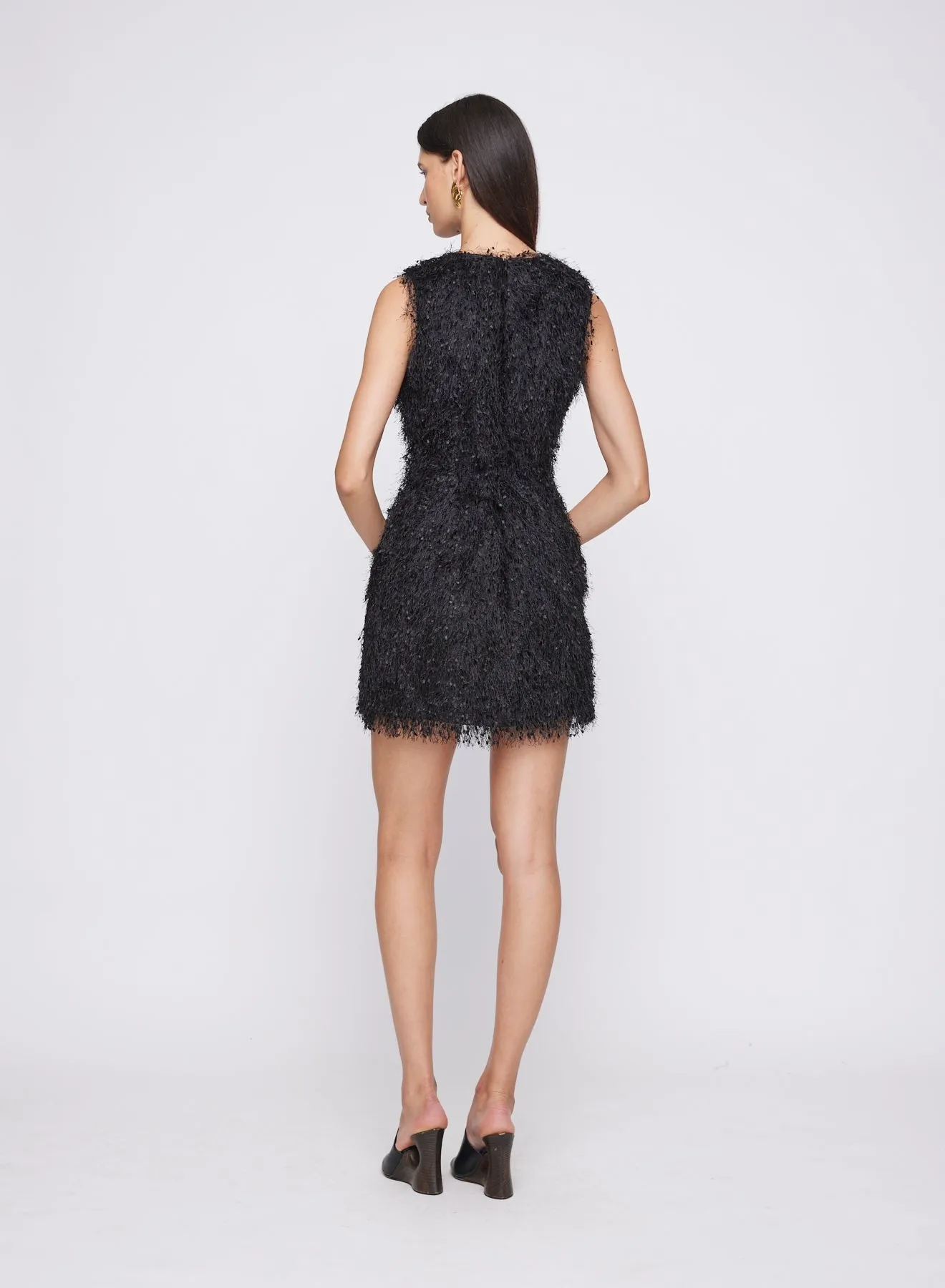 RAVEN DRESS (BLACK FEATHER)