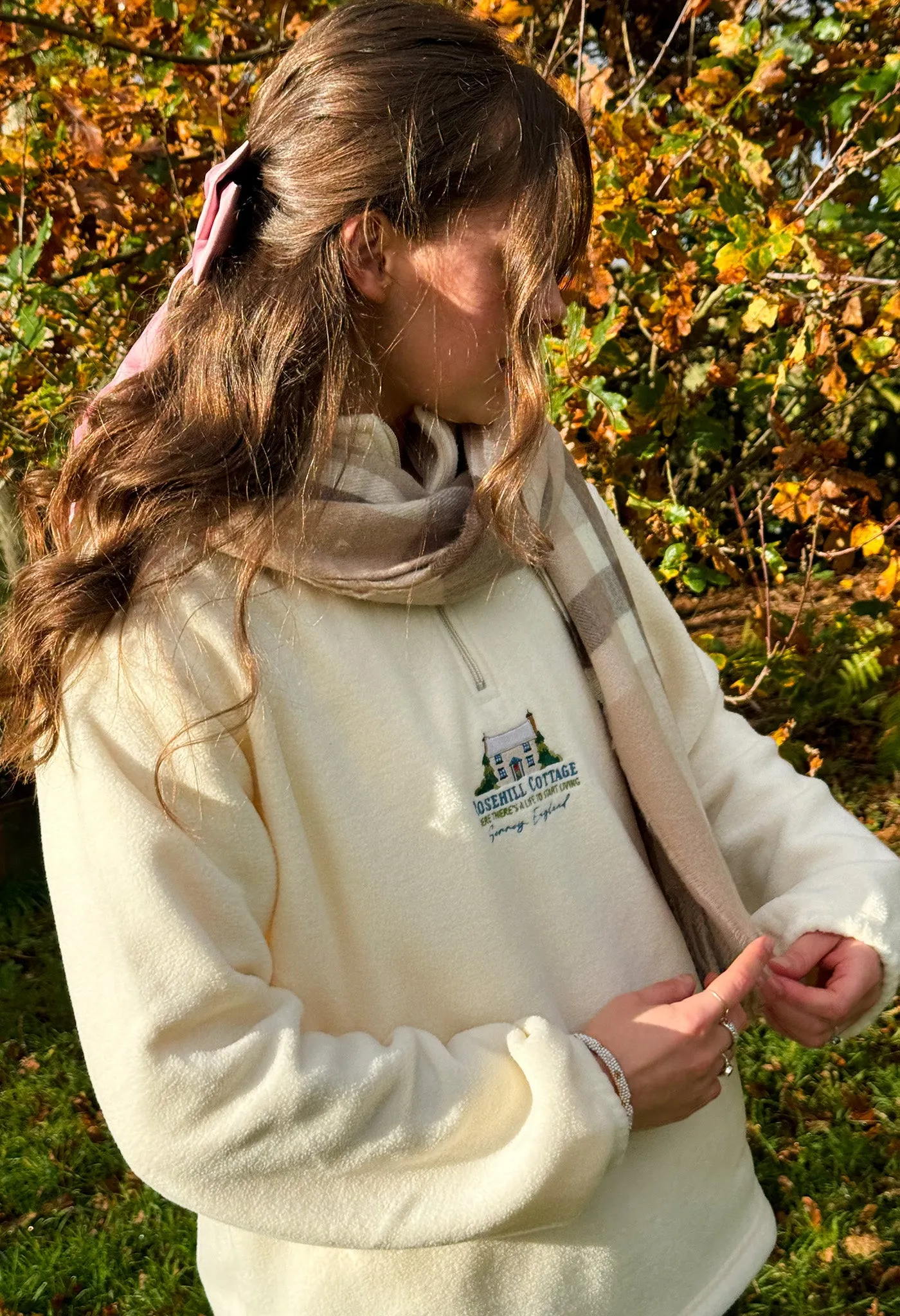 Rosehill Cottage Recycled Polyester Quarter Zip Fleece