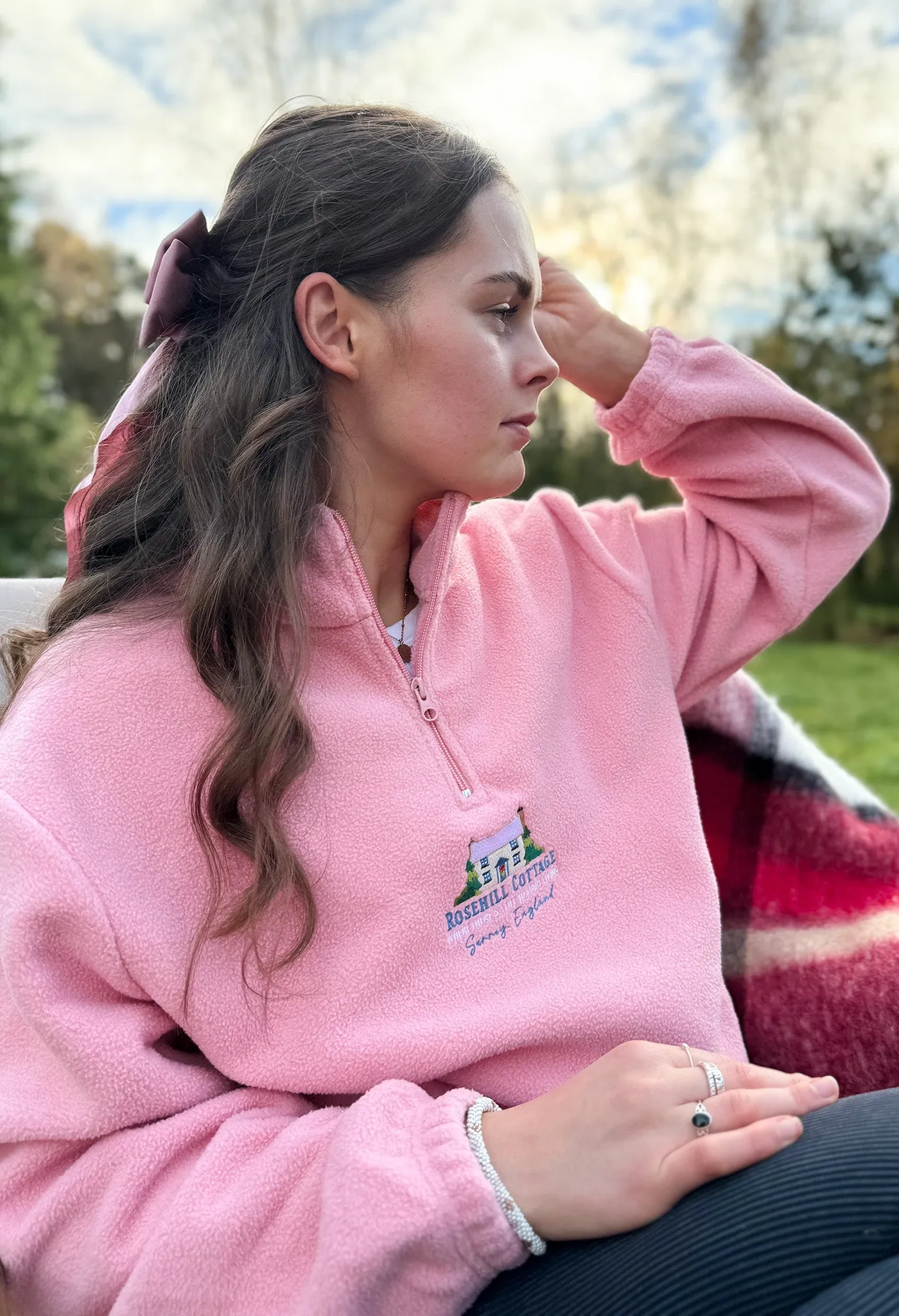 Rosehill Cottage Recycled Polyester Quarter Zip Fleece