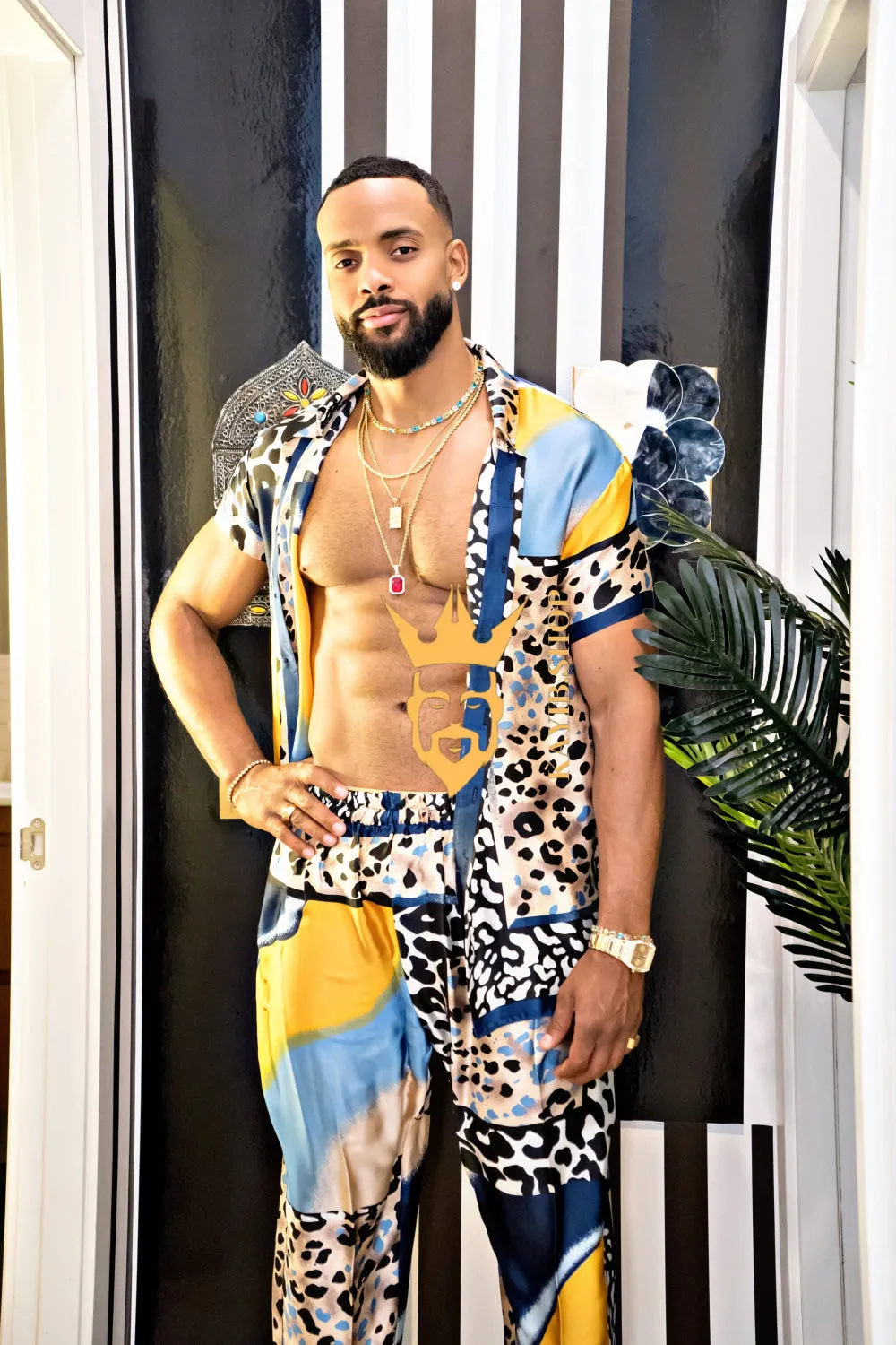 Unleash Your Style: Luxury Silk festival Rave Wear for Men
