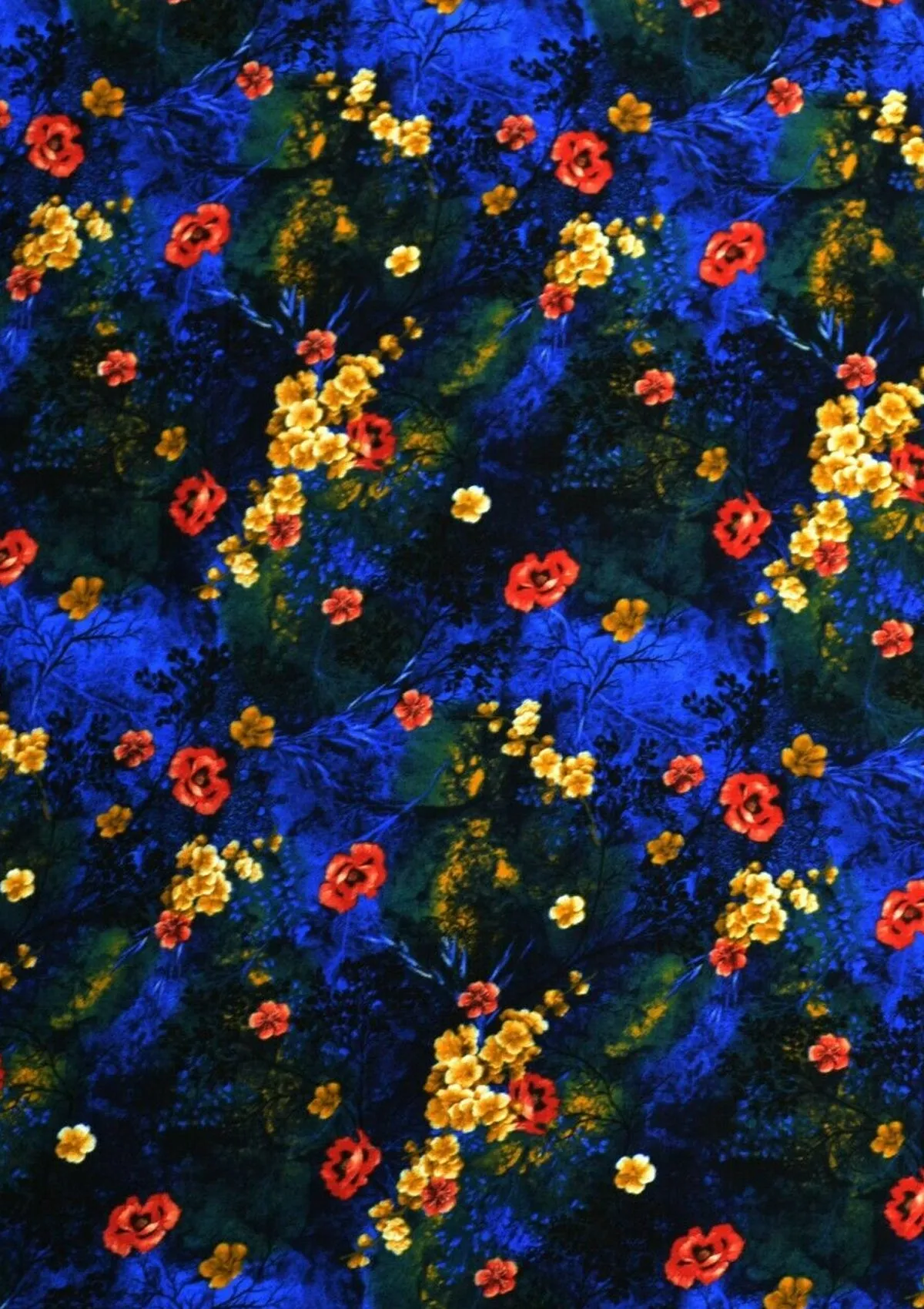 Viscose Shaded Floral Print Soft 60’’ (150cms) Fabric D#193