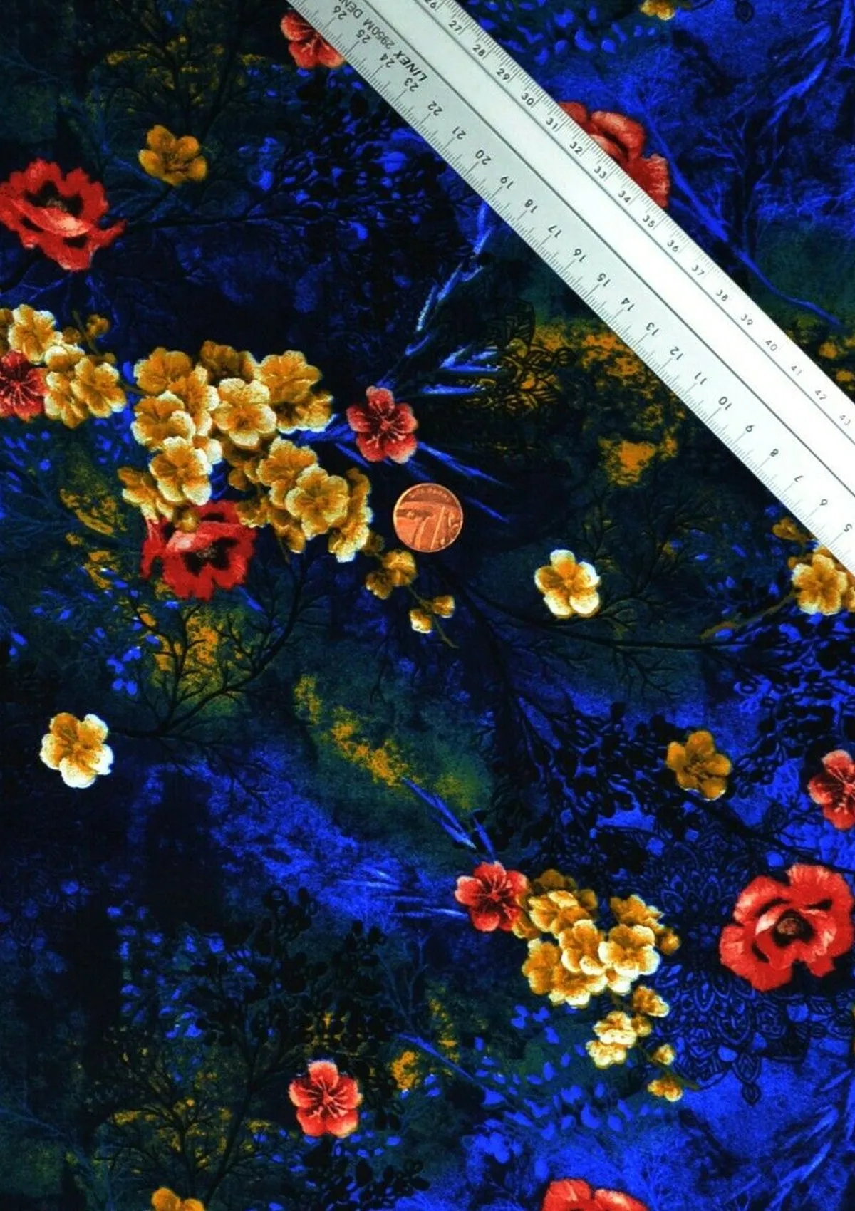 Viscose Shaded Floral Print Soft 60’’ (150cms) Fabric D#193