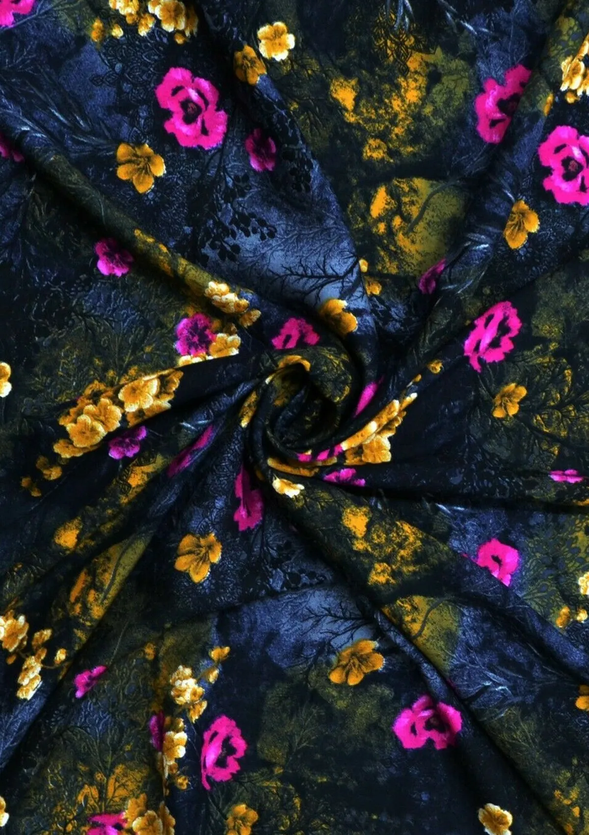 Viscose Shaded Floral Print Soft 60’’ (150cms) Fabric D#193