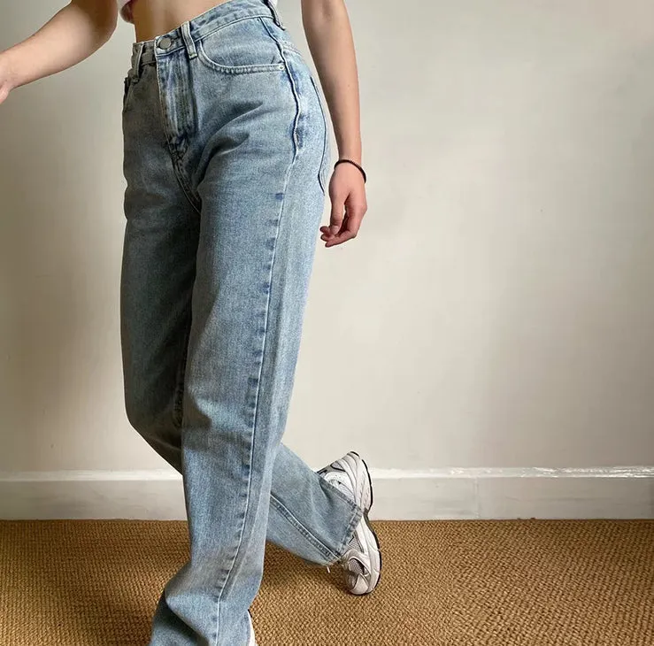 Wenkouban - Key And Lock Straight Jeans